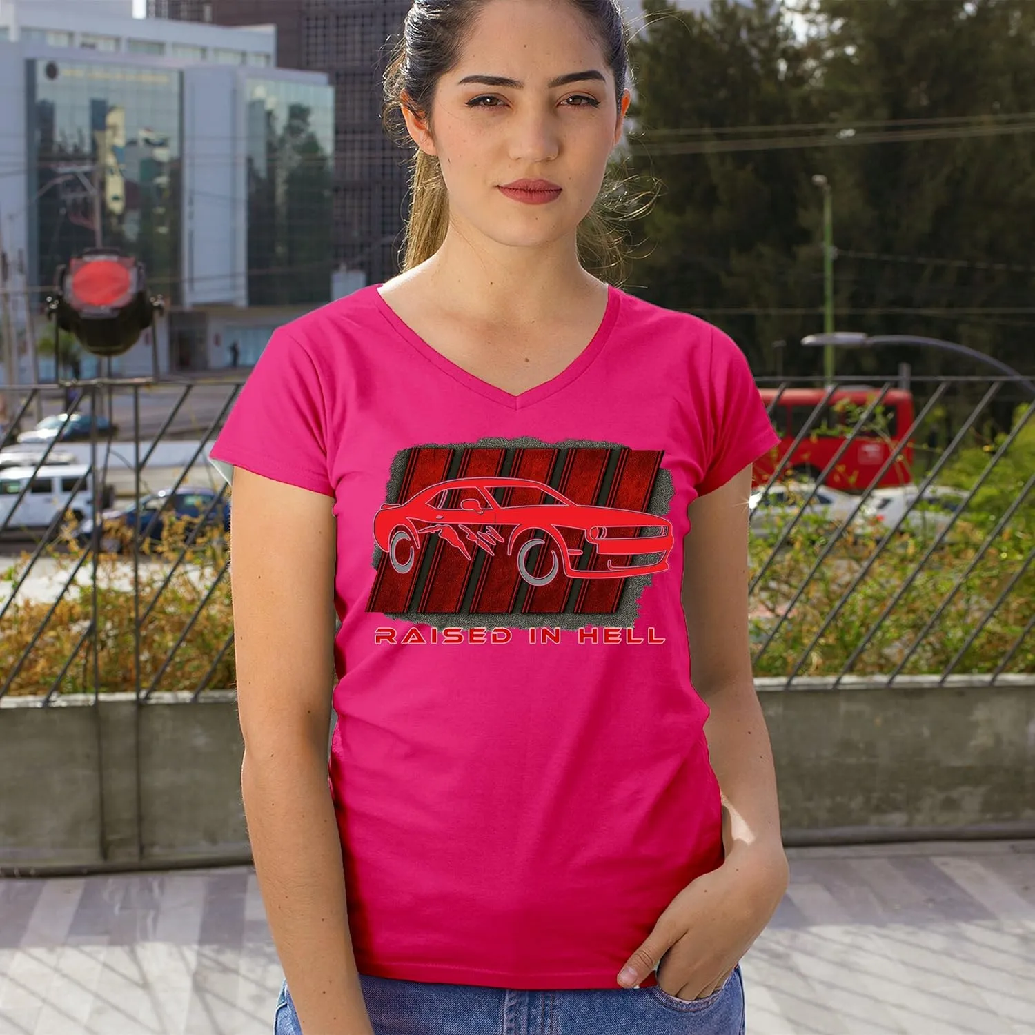 Raised in Hell Women's Graphic T-Shirts and Tank Tops