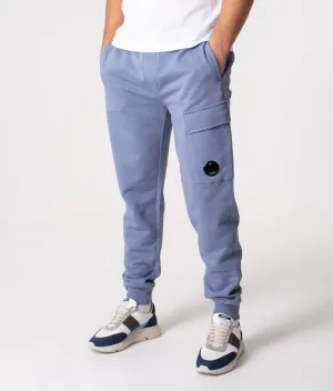 Regular Fit Diagonal Raised Fleece Cargo Joggers