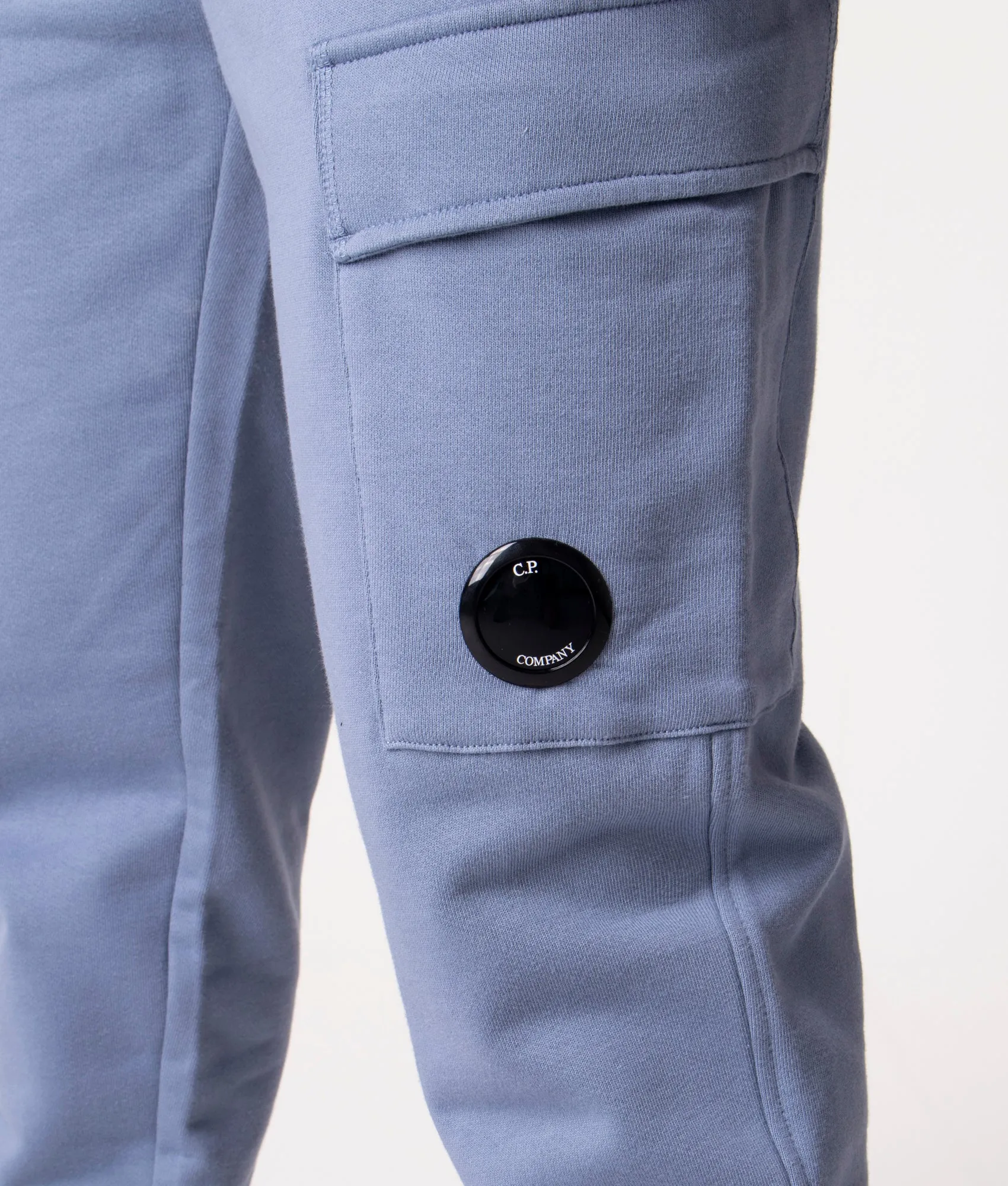 Regular Fit Diagonal Raised Fleece Cargo Joggers