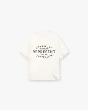 Represent Owners Club Stamp T-Shirt - Flat White