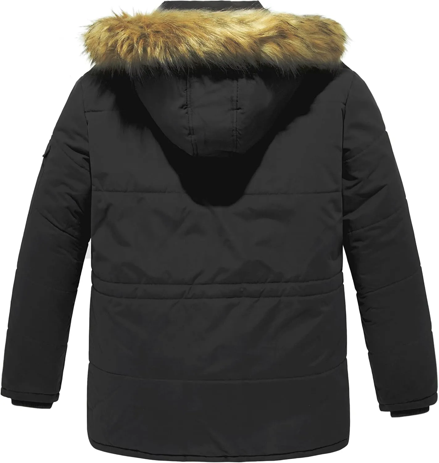Soularge Men's Big and Tall Winter Warm Heavy Hooded Parka Jacket