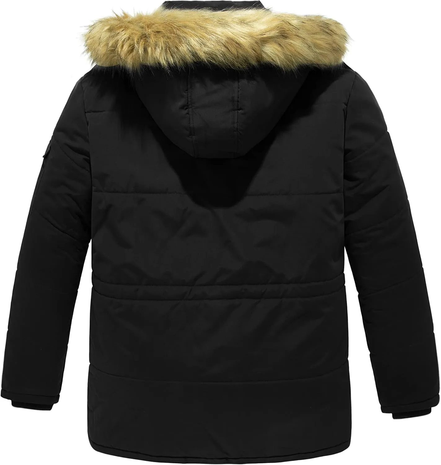 Soularge Men's Big and Tall Winter Warm Heavy Hooded Parka Jacket