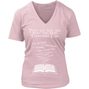 They say you are what you read V-neck