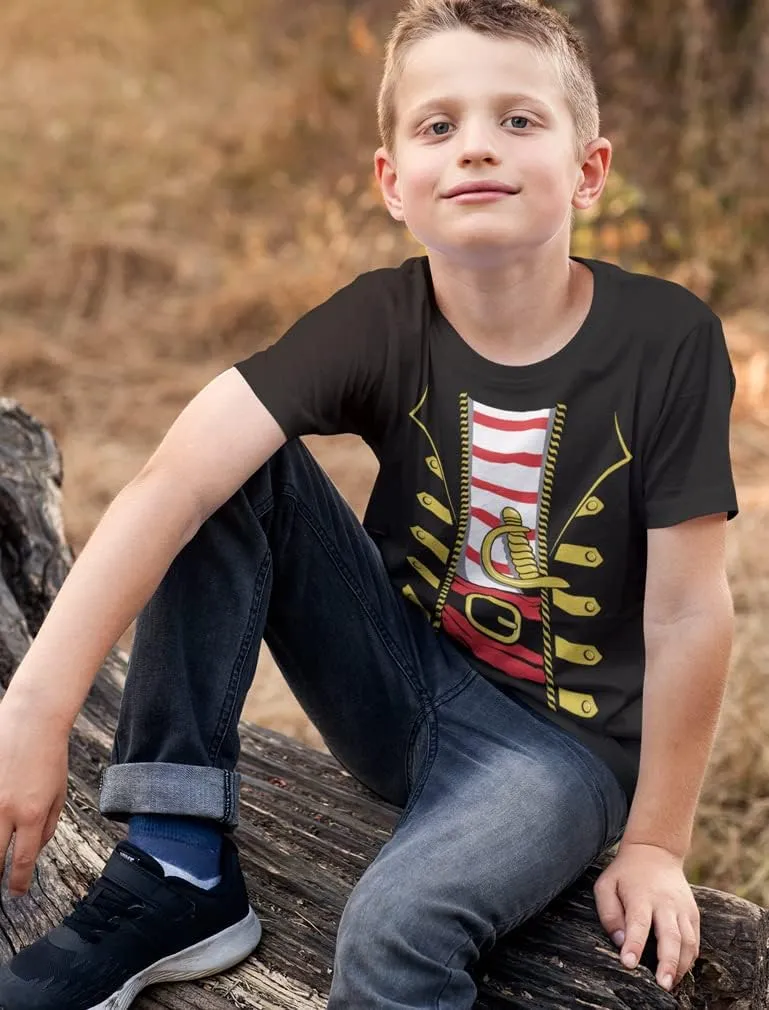 Tstars Kids Pirate Shirt Buccaneer Costume Youth Boys Girls Shirts