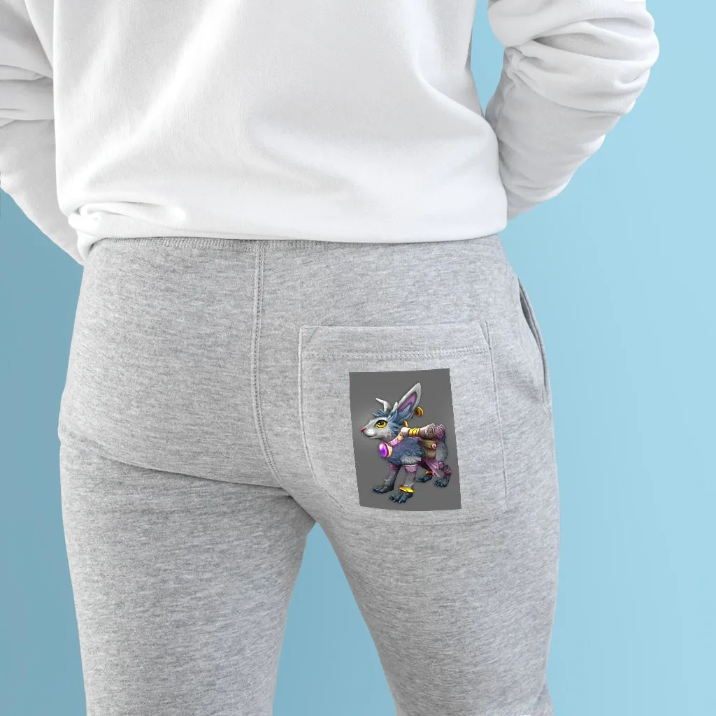 White Amara Premium Fleece Joggers