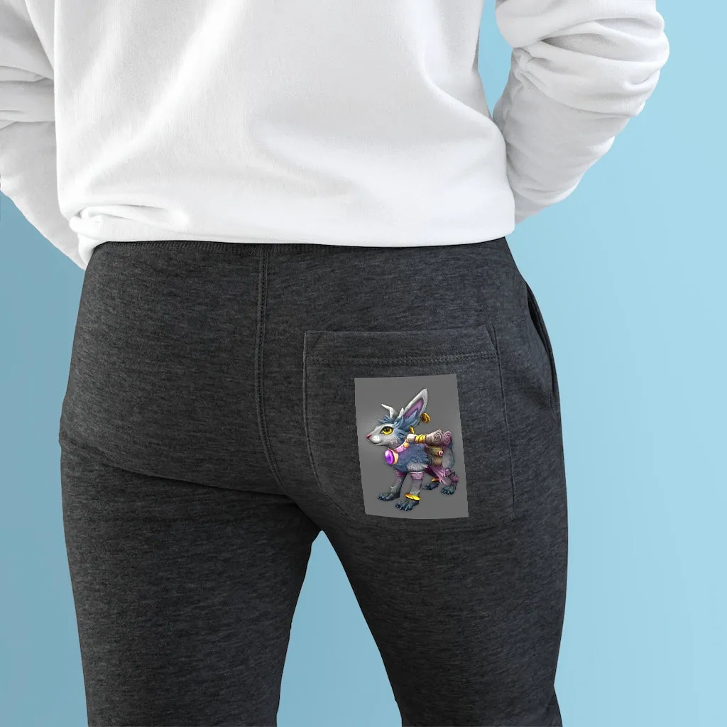 White Amara Premium Fleece Joggers