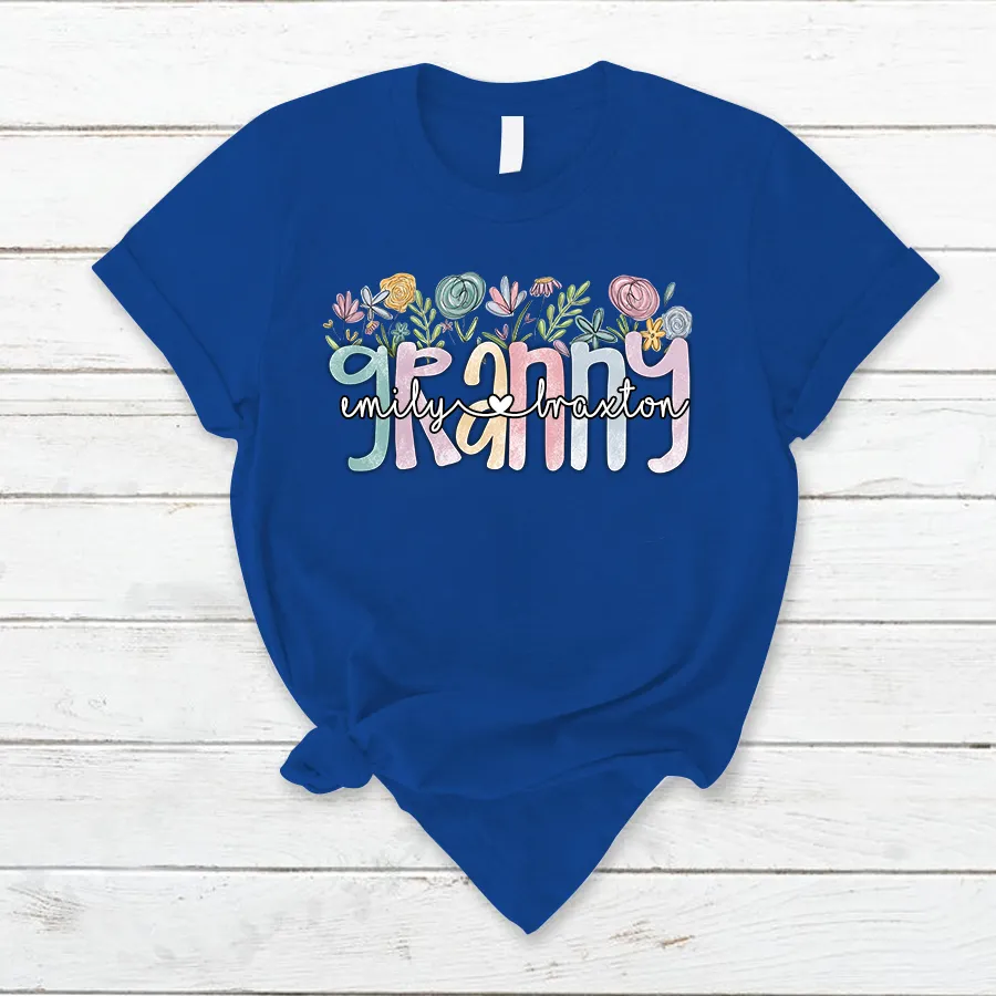 Wildflower Grandma Appreciation T- Shirt