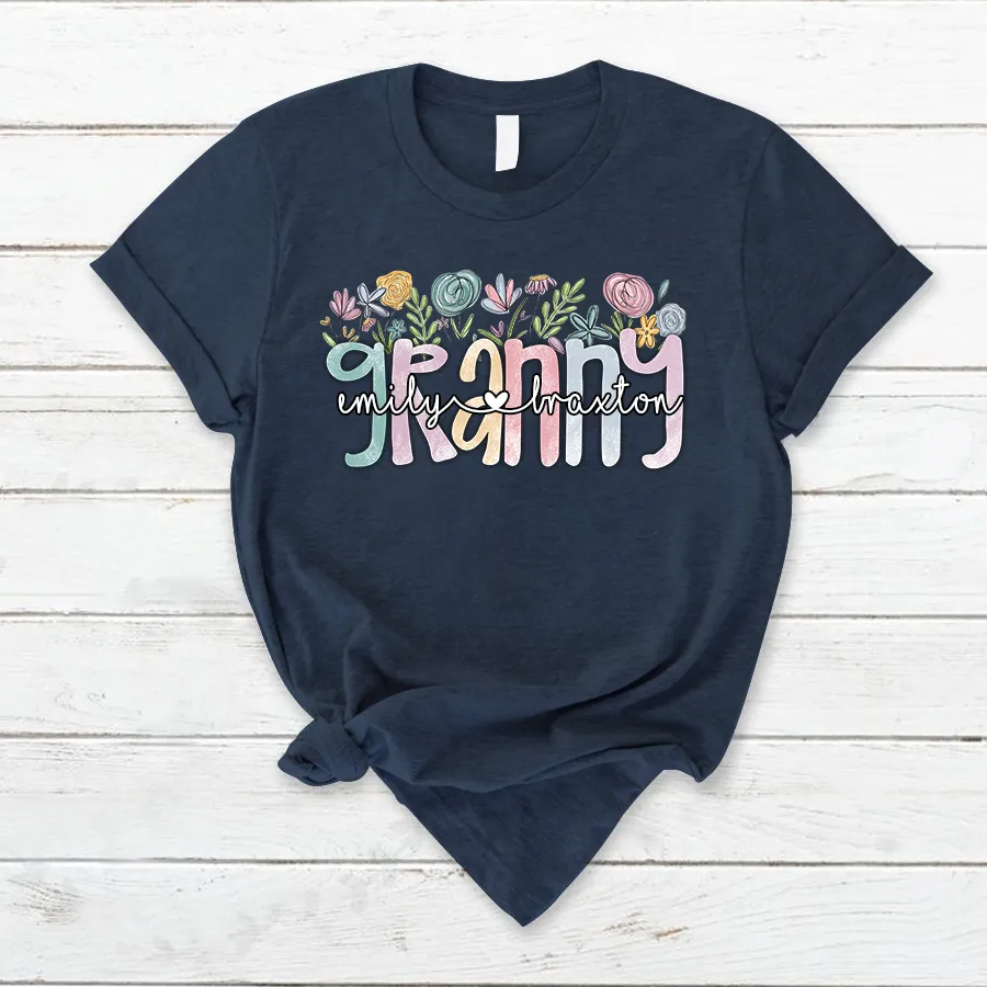 Wildflower Grandma Appreciation T- Shirt
