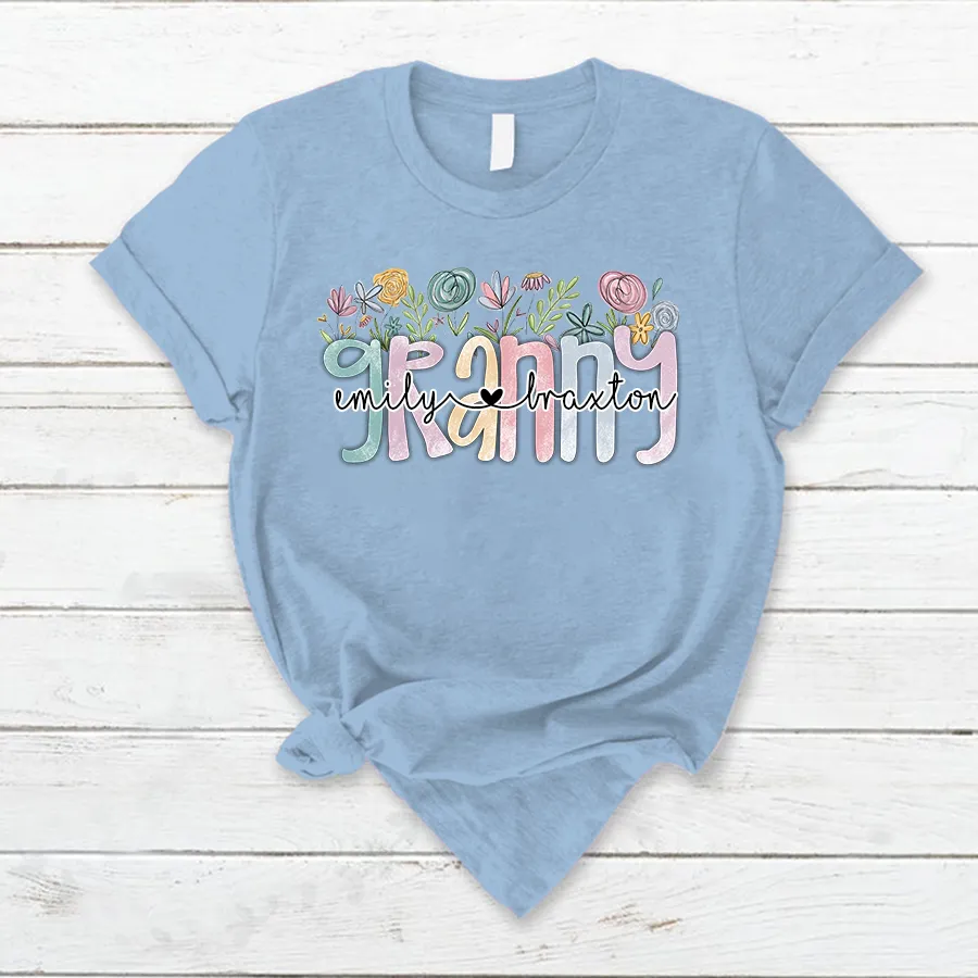 Wildflower Grandma Appreciation T- Shirt