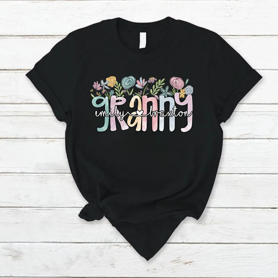 Wildflower Grandma Appreciation T- Shirt