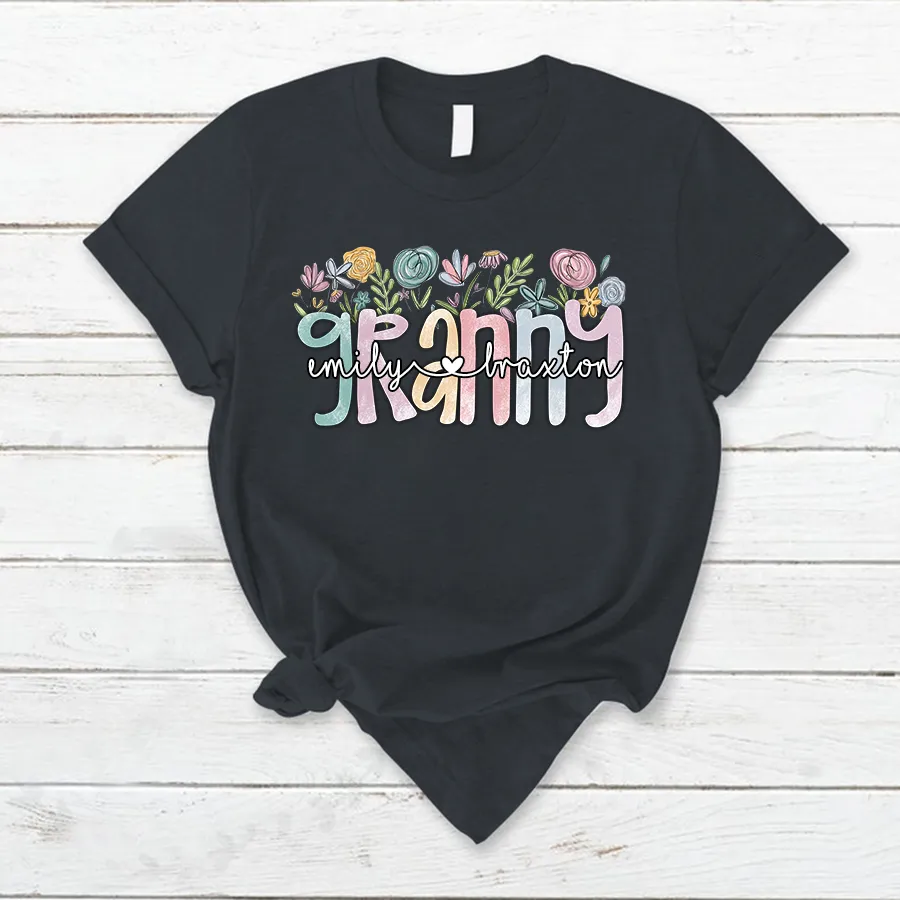 Wildflower Grandma Appreciation T- Shirt