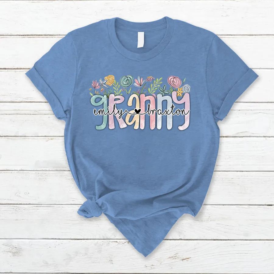 Wildflower Grandma Appreciation T- Shirt