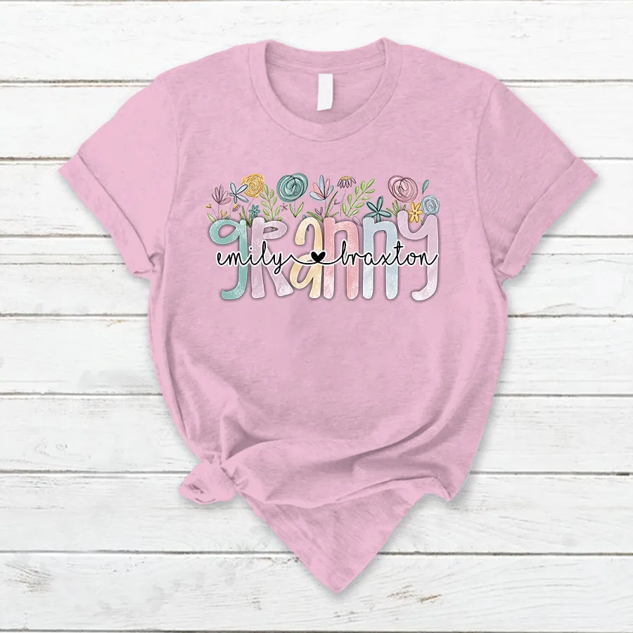 Wildflower Grandma Appreciation T- Shirt
