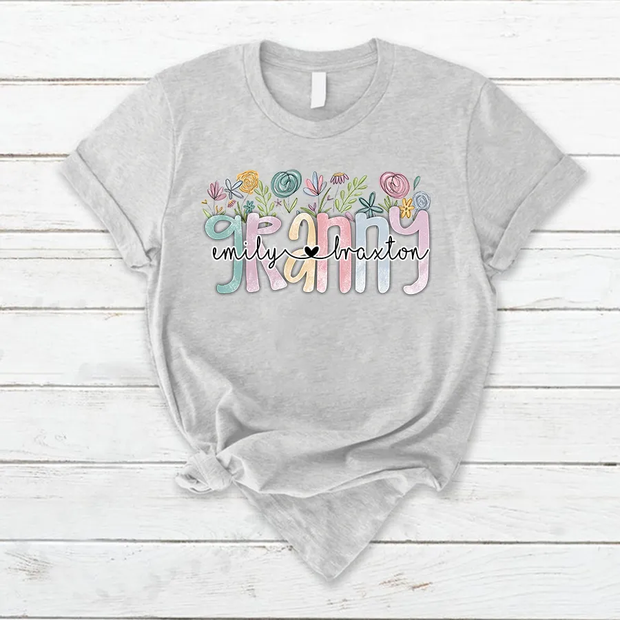 Wildflower Grandma Appreciation T- Shirt