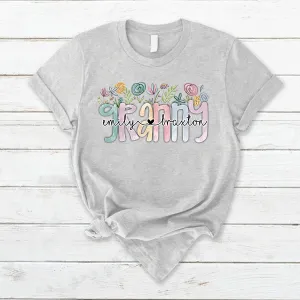 Wildflower Grandma Appreciation T- Shirt