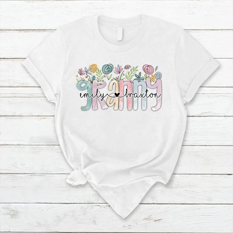 Wildflower Grandma Appreciation T- Shirt