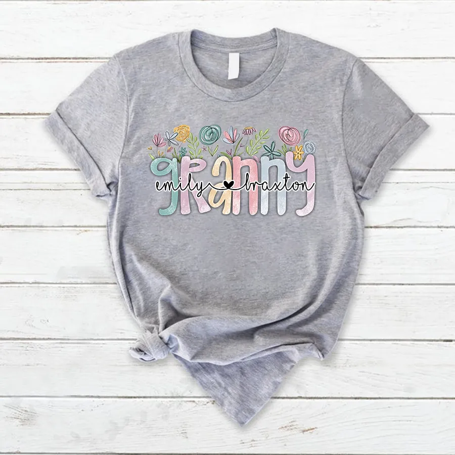 Wildflower Grandma Appreciation T- Shirt