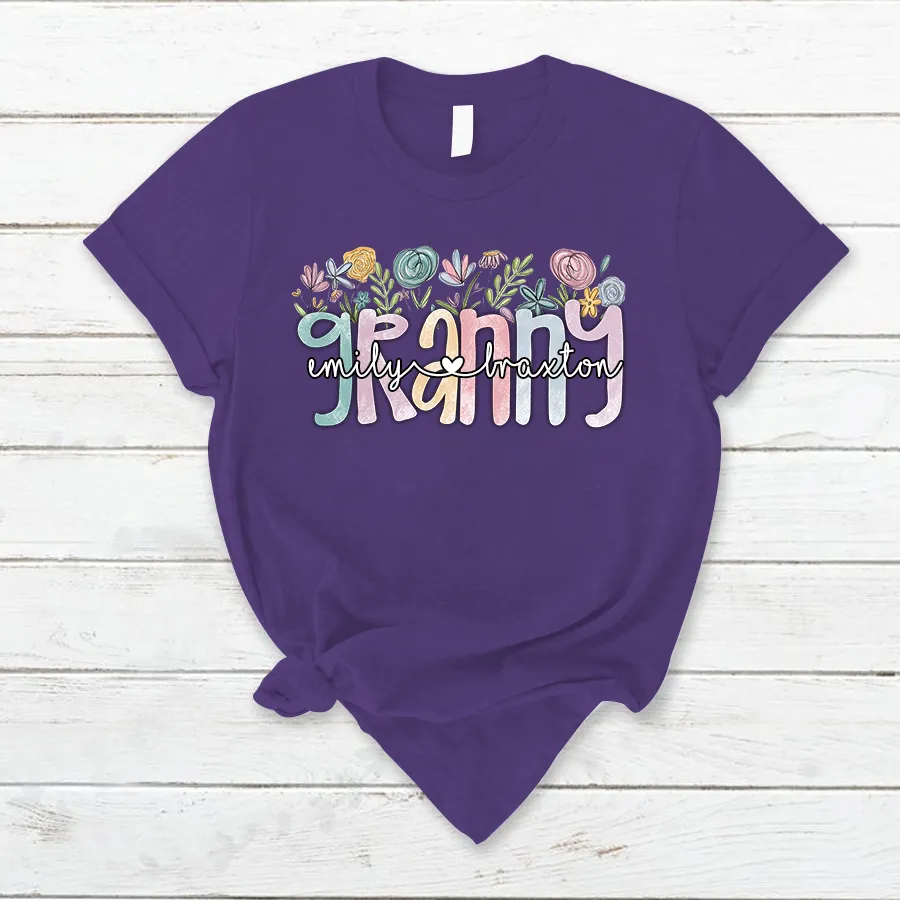 Wildflower Grandma Appreciation T- Shirt