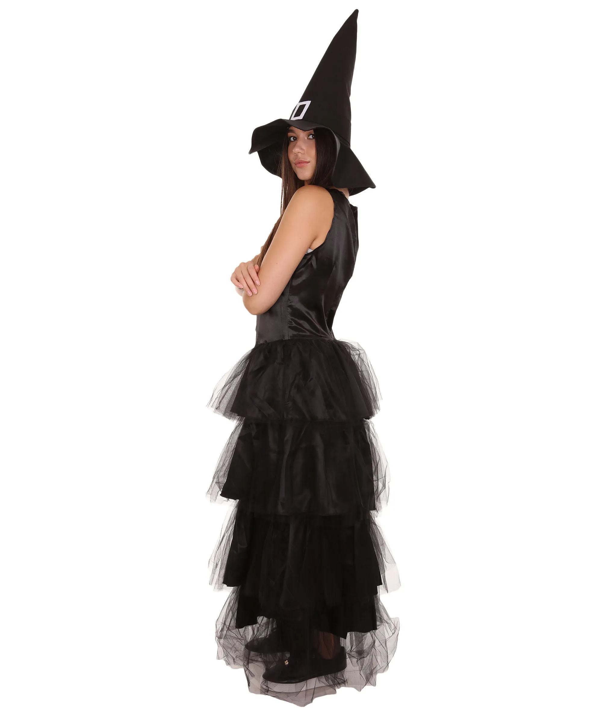 Women's Black Evil Witch Dress Cosplay Costume