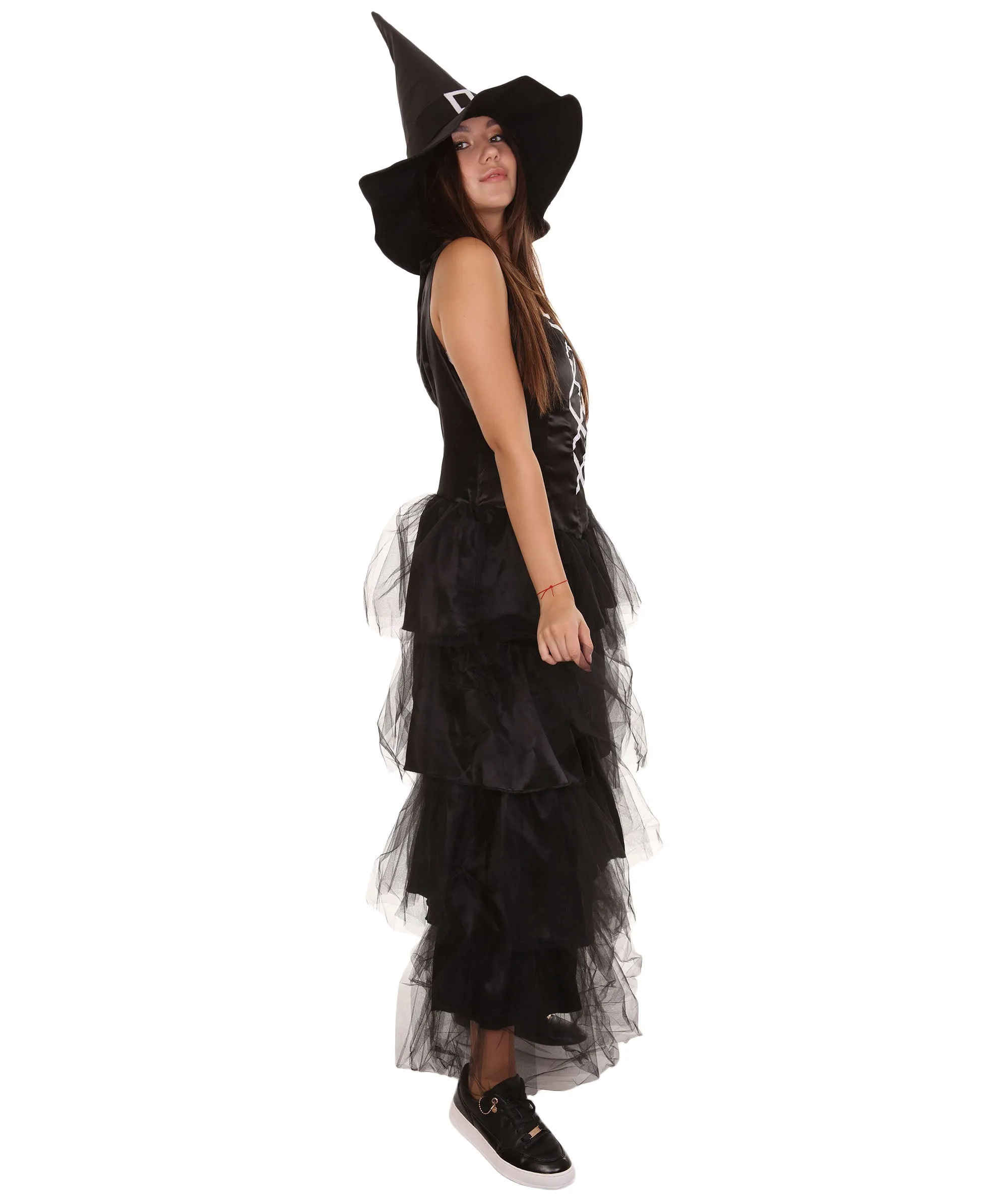 Women's Black Evil Witch Dress Cosplay Costume