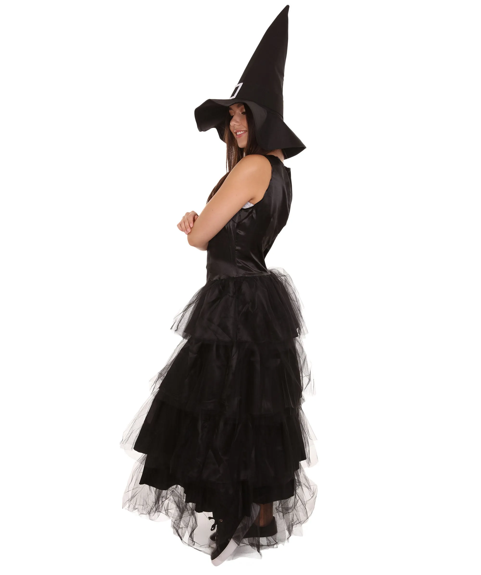 Women's Black Evil Witch Dress Cosplay Costume