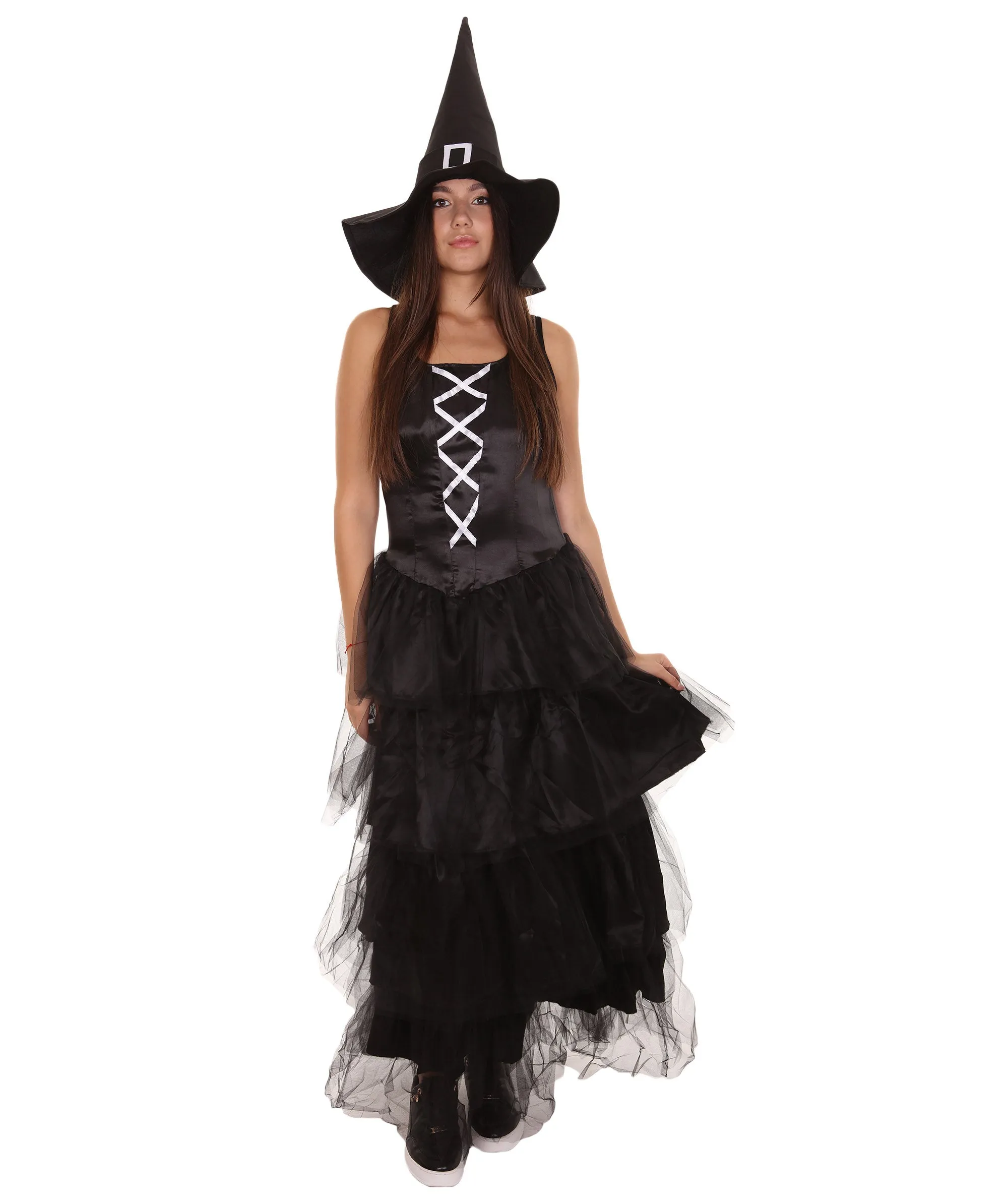 Women's Black Evil Witch Dress Cosplay Costume