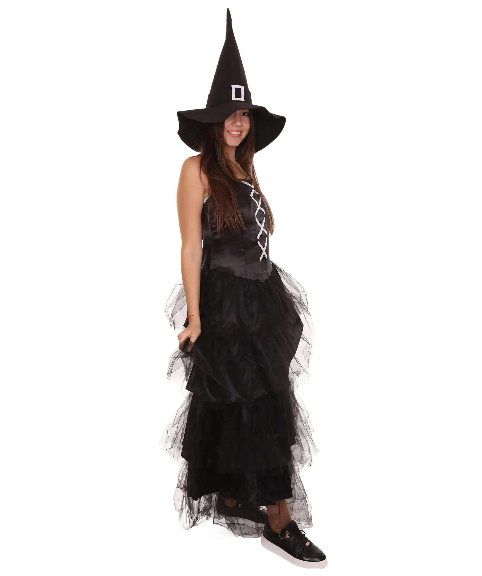 Women's Black Evil Witch Dress Cosplay Costume