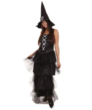 Women's Black Evil Witch Dress Cosplay Costume