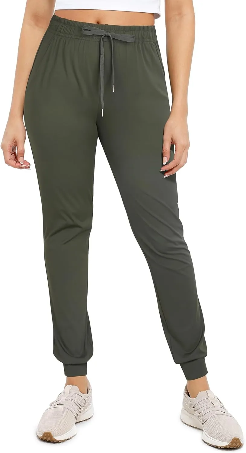 Womens Joggers with Pockets Ultra Soft Tapered Leg Joggers for Workouts and Running